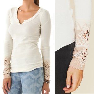 Free People Kombucha thermal white XS